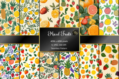 Colorful Fresh Fruit Seamless Pattern Product Image 1