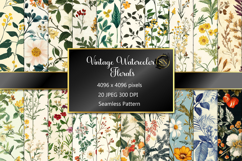 Seamless Pattern with Vintage Floral Product Image 1