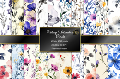 Seamless Pattern with Vintage Floral Product Image 1