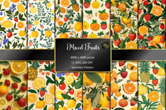 Colorful Fresh Fruit Seamless Pattern Product Image 1