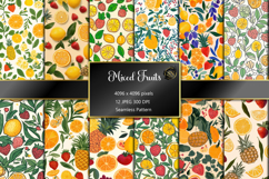 Colorful Fresh Fruit Seamless Pattern Product Image 1