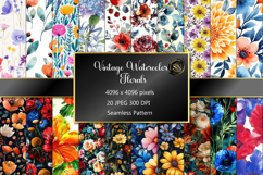 Seamless Pattern with Vintage Floral Product Image 1