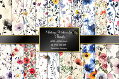 Seamless Pattern with Vintage Floral Product Image 1