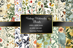 Seamless Pattern with Vintage Floral Product Image 1
