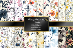 Seamless Pattern with Vintage Floral Product Image 1