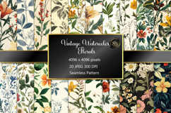 Seamless Pattern with Vintage Floral Product Image 1
