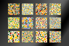 Colorful Fresh Fruit Seamless Pattern Product Image 2