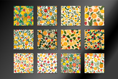 Colorful Fresh Fruit Seamless Pattern Product Image 2