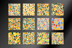Colorful Fresh Fruit Seamless Pattern Product Image 2