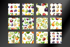 Colorful Fresh Fruit Seamless Pattern Product Image 2