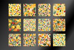 Colorful Fresh Fruit Seamless Pattern Product Image 2