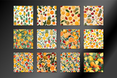 Colorful Fresh Fruit Seamless Pattern Product Image 2