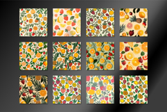 Colorful Fresh Fruit Seamless Pattern Product Image 2