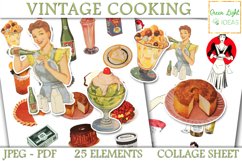 Vintage Junk Journal Cooking Kitchen Printable Ephemera Product Image 1