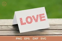 Love SVG, Floral Letter, Valentines Day SVG,Boho Letters SVG Product Image 3