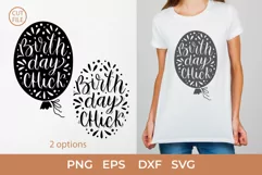 Birthday Chick SVG, Birthday Shirt SVG, Birthday Girl Design Product Image 1