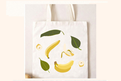 Banana Clipart Bundle | Minimalist Tropical Fruit Vector Set Product Image 4