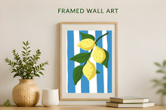 Vintage Lemon Botanical Poster | Printable Citrus Wall Art Product Image 3