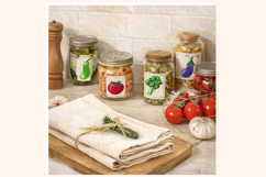 Farm Fresh Vegetable Clipart Set, Food Illustration Product Image 4