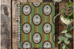 Cute Retro Animal Gentleman Goose Seamless Pattern Set Product Image 6