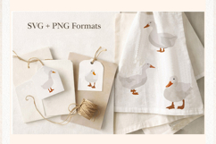 Goose Clipart Set, Minimalist Farm Birds Illustration Product Image 3