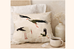 Elegant Stork Illustration Bundle | Nature Birds Vector Art Product Image 4