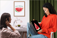 watercolor fruit watermelon clipart. Product Image 4