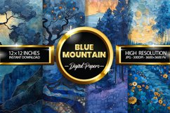 Blue Mountain Digital Papers - 04 Variations Product Image 1