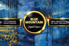 Blue Mountain Digital Papers - 04 Variations Product Image 1