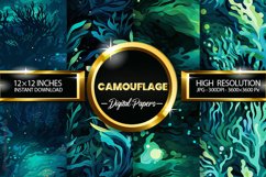 Camouflage Digital Papers - 04 Variations Product Image 1