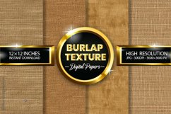 Burlap Texture Digital Papers - 04 Variations Product Image 1