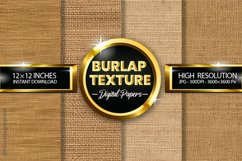 Burlap Texture Digital Papers - 04 Variations Product Image 1