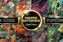 Chaotic Battlefield Digital Papers - 04 Variations Product Image 1