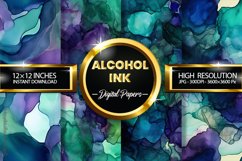 Alcohol Ink Digital Papers - 04 Variations Product Image 1