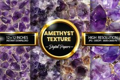 Amethyst Textures Digital Papers - 04 Variations Product Image 1