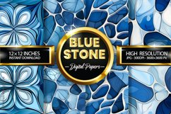 Blue Stone Digital Papers - 04 Variations Product Image 1