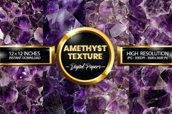 Amethyst Textures Digital Papers - 04 Variations Product Image 1