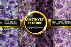Amethyst Textures Digital Papers - 04 Variations Product Image 1