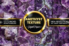 Amethyst Textures Digital Papers - 04 Variations Product Image 1