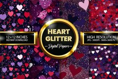 Heart Glitter Digital Papers -04 variation Product Image 1
