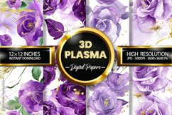 Artistic Rose Digital Papers - 04 Varitions Product Image 1