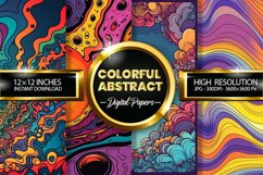 Colorful Abstract Digital Papers - 04 Variations Product Image 1