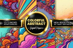Colorful Abstract Digital Papers - 04 Variations Product Image 1