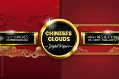 Chineses Clouds Digital Papers - 02 Variations Product Image 2