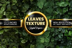 Leaves Texture Digital Papers - 04 Variations Product Image 1