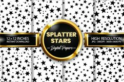 Splatter Stars Digital Papers - 04 Variations Product Image 1