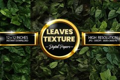 Leaves Texture Digital Papers - 03 Variations Product Image 1