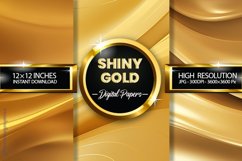 Shiny Gold Digital Papers - 03 Variations Product Image 1