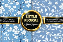 Little Floral Digital Papers - 02 Variations Product Image 2