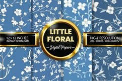 Little Floral Digital Papers - 04 Variations Product Image 1